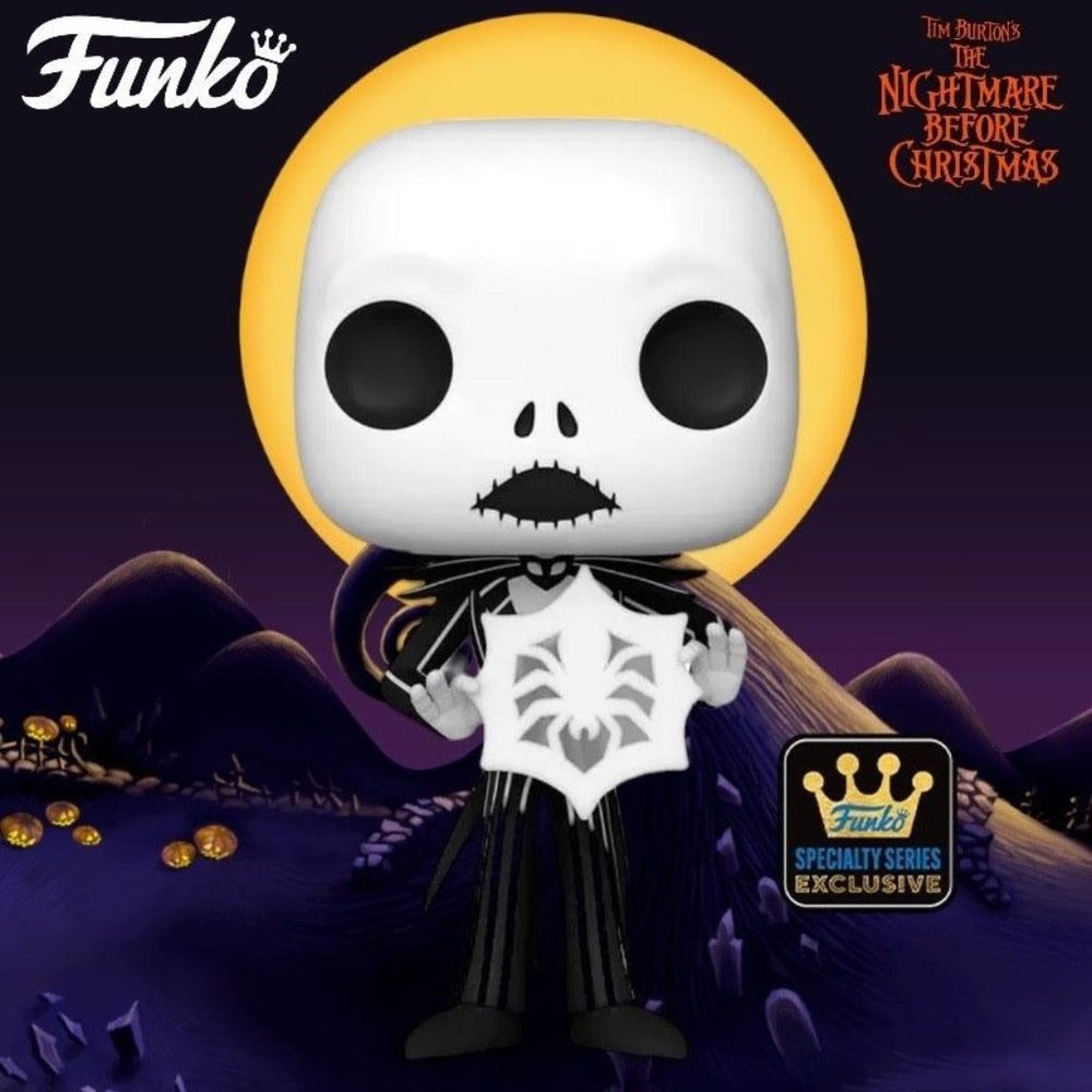 Funko Pop! Disney Nightmare Before Christmas Jack Skellington with Snowflake Exc